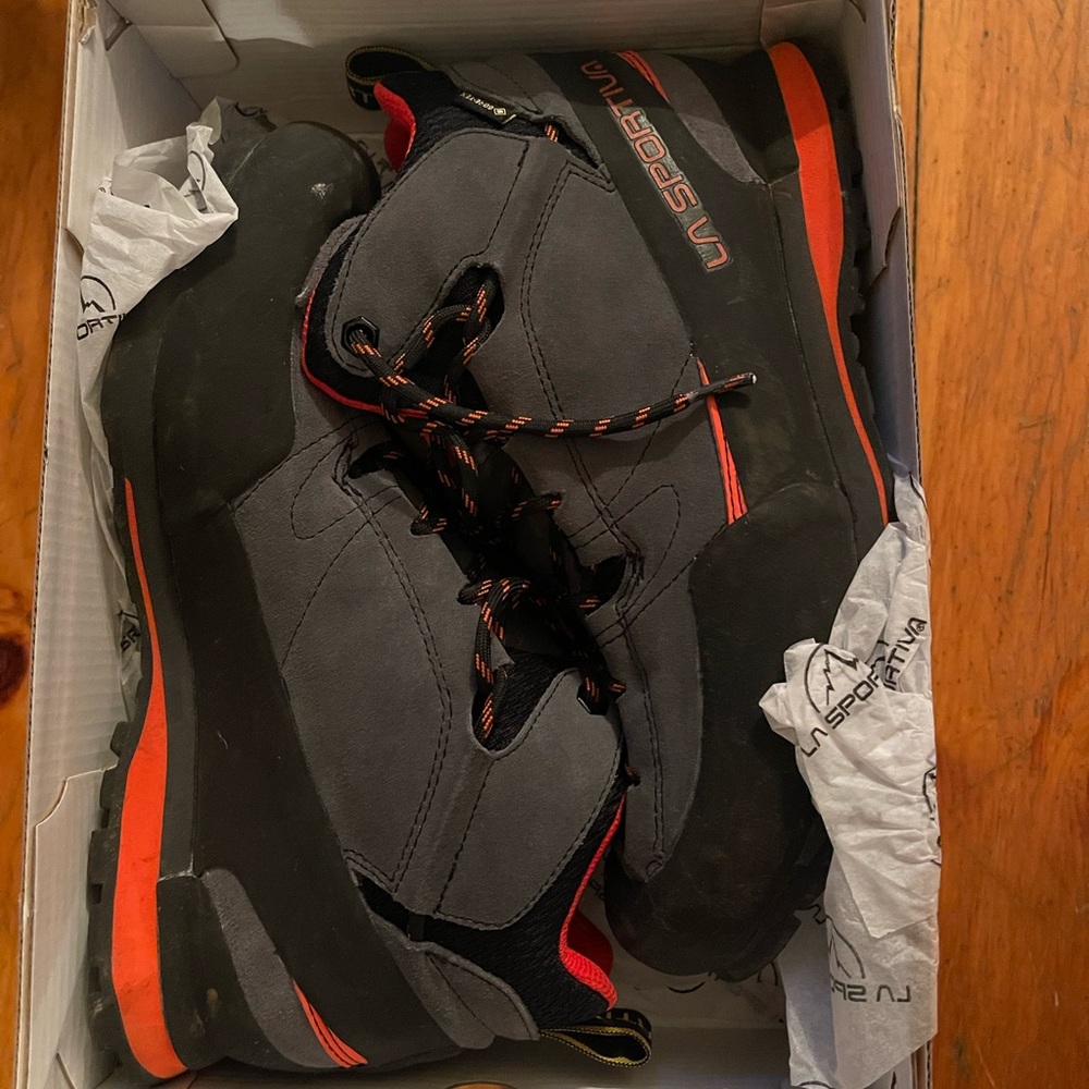 Men’s La Sportiva Boulder X Boot Clay/Saffron - image 1